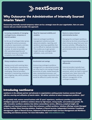 FS_WHY OUTSOURCE THE ADMINISTRATION OF INTERNALLY SOURCED INTERIM TALENT_82924